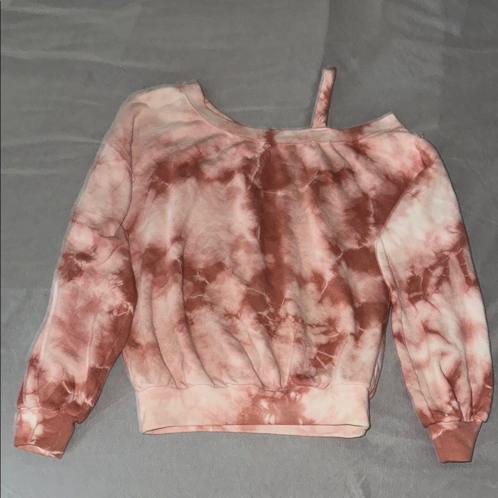 Emory Park Blush Tie-Dye Top